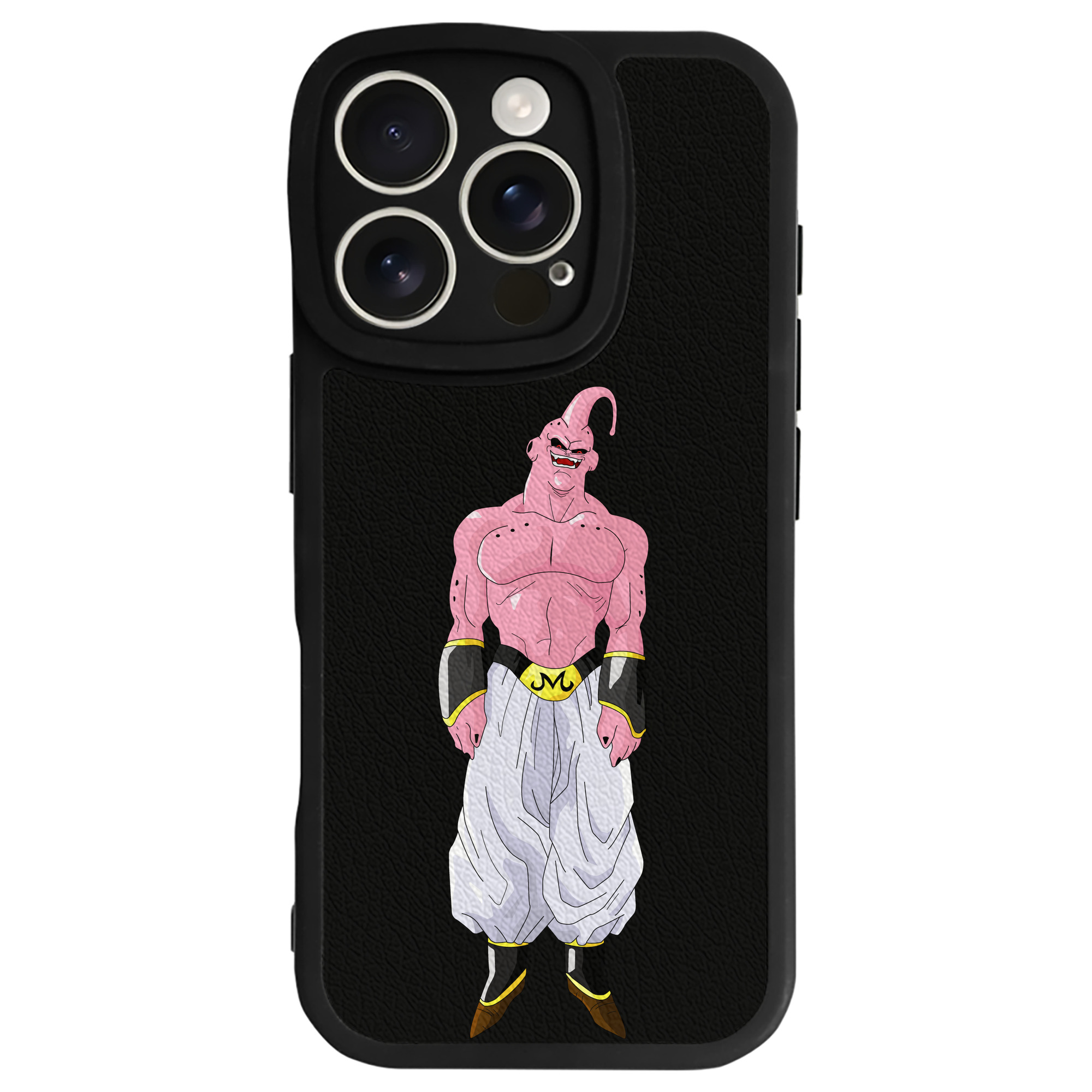 （画像用） ドラゴンボール 魔人ブウ DRAGON BALL Majin Buu 【iPhone 16シリーズ対応】シリコンスマホケース（レザー調） 材質：シリコン